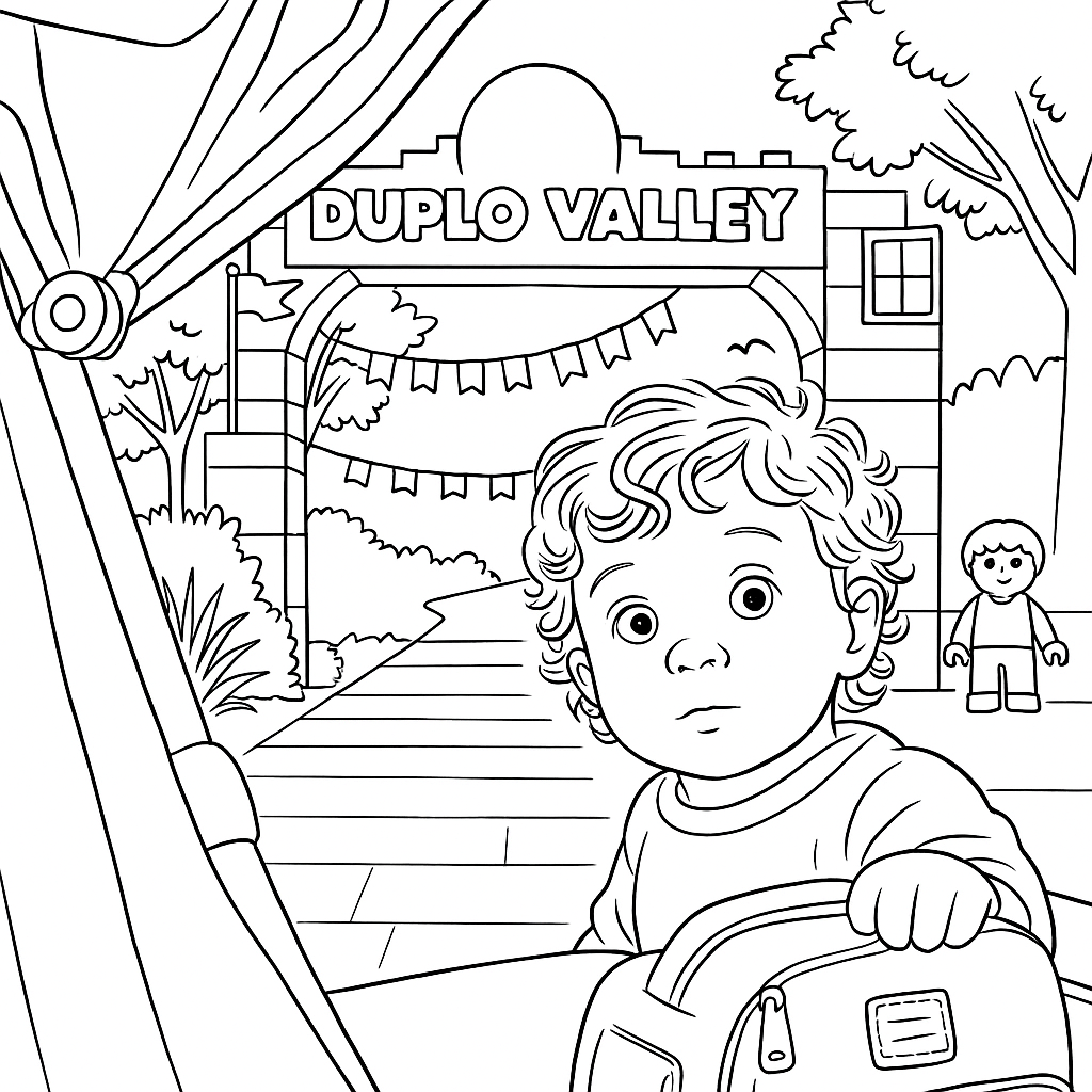 Photo to coloring page conversion example