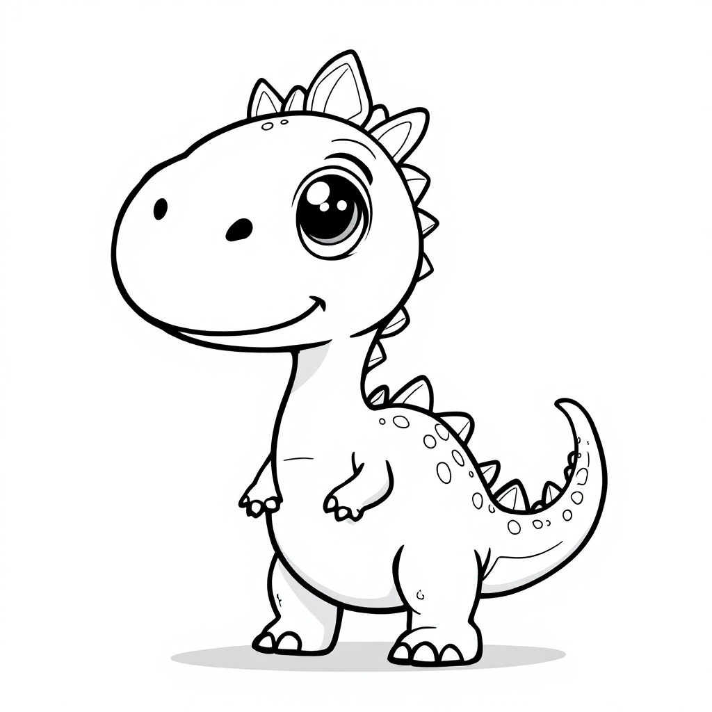 Kid-friendly coloring page example