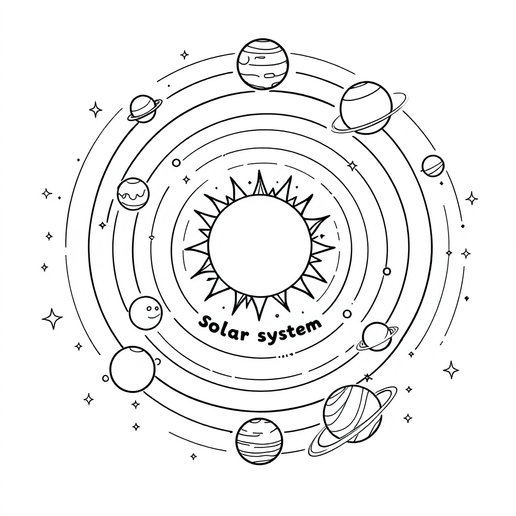 Educational coloring page example